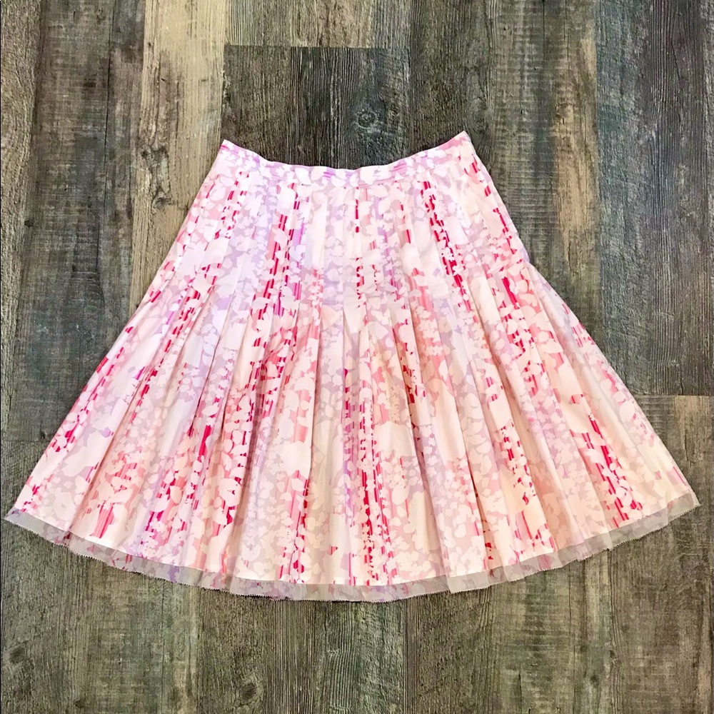 Elie Tahari Spring Summer Pink Cotton Skirt - Picture 9 of 12